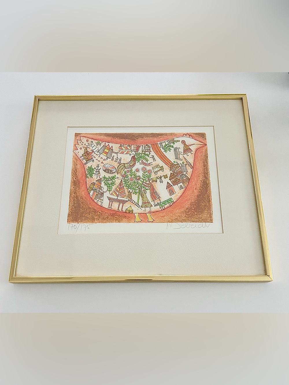 “Petite Poule” signed by French Artist Francoise Deberdt